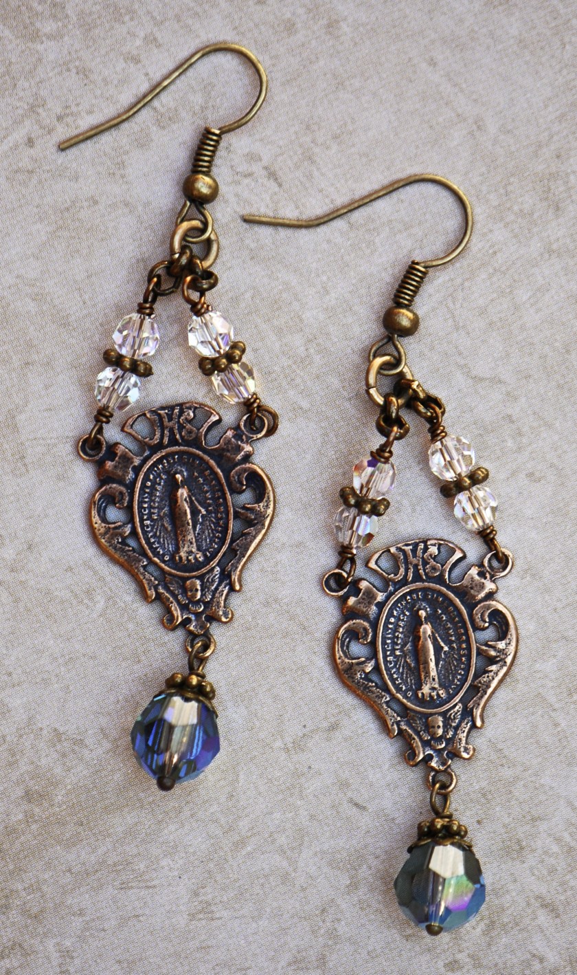 The Seraphym Earrings of the Miraculous Medal