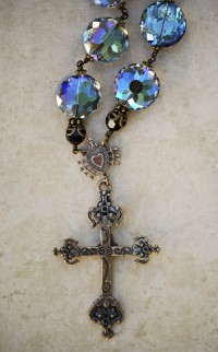 The Seraphym Necklace of the Holy Cross (Blue Flat)