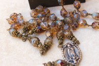 Amber-stone Glass Rosary