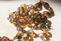 Amber-stone Glass Rosary