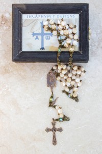 Beige Mother of Pearl Rosary