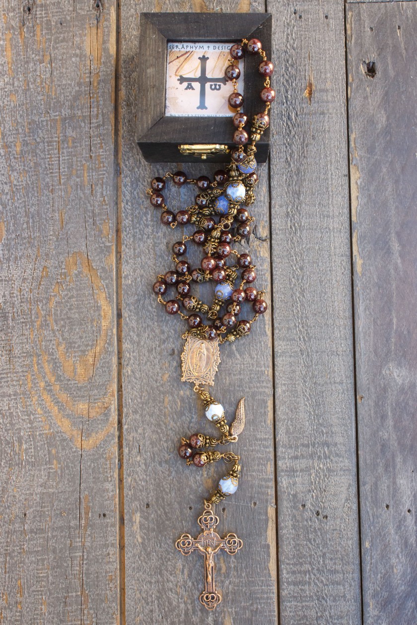 Garnet Stone Rosary