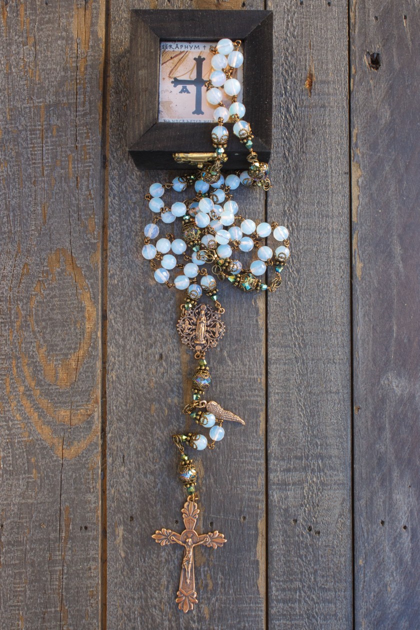 Faceted Oplaite Stones Rosary
